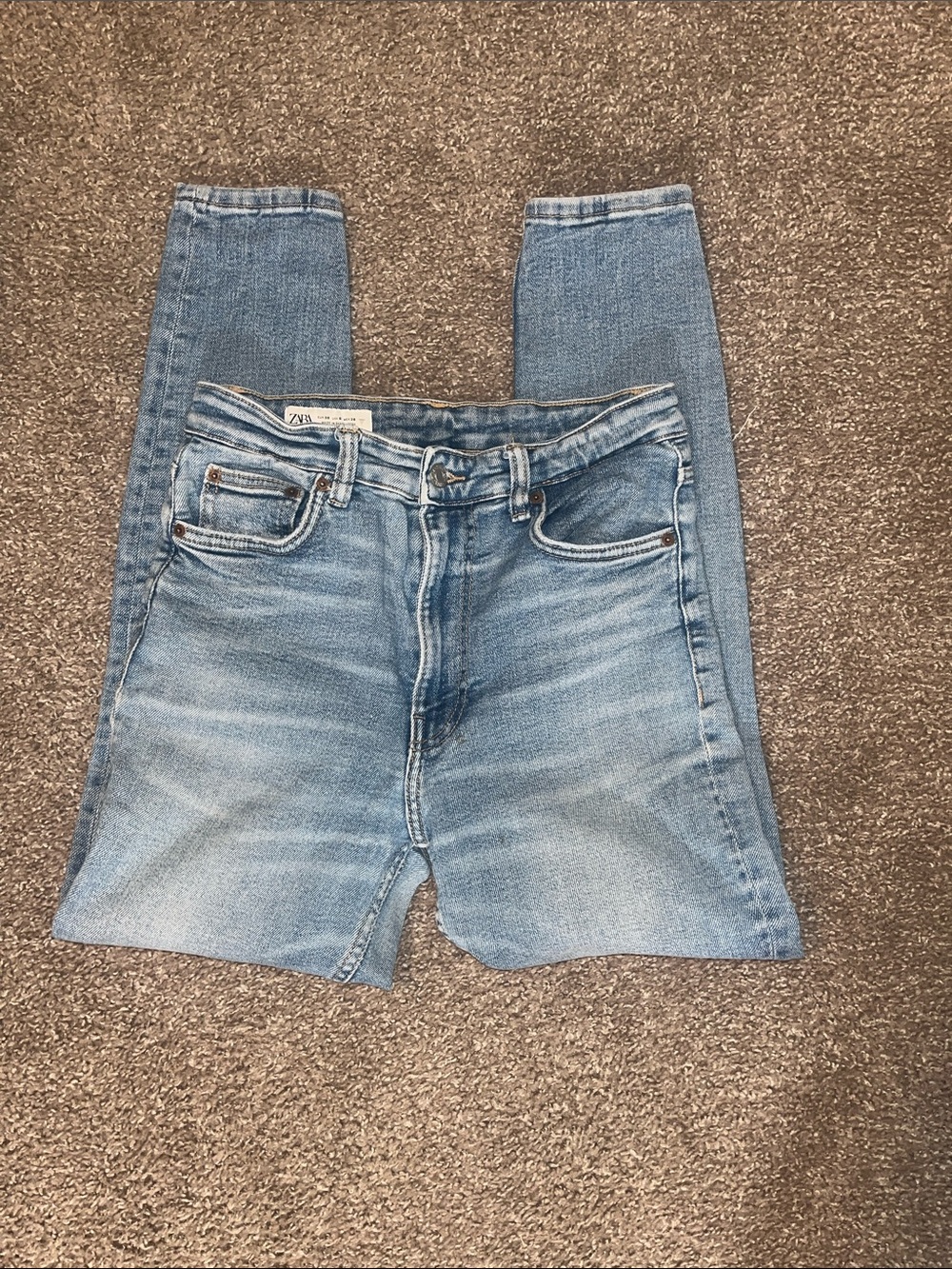 Zara Light Blue Skinny Jeans